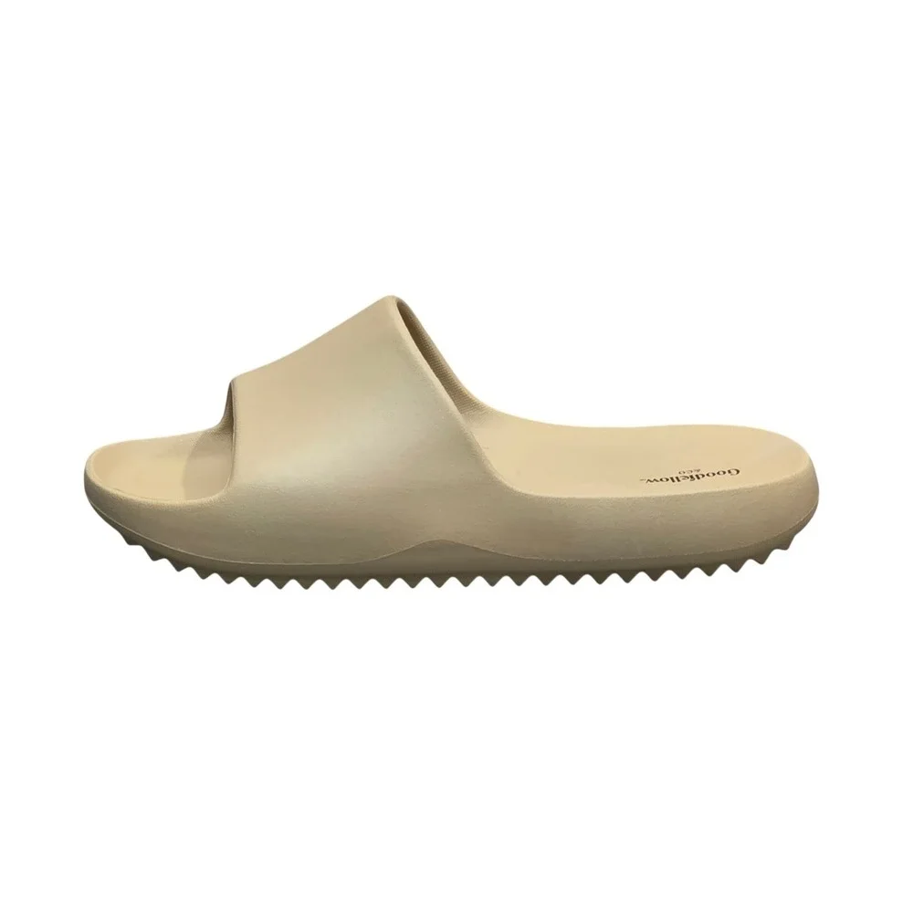 Goodfellow & Co Mens Kendrix Slide Sandals Beige Tan Slip On Shoes - Picture 3 of 5